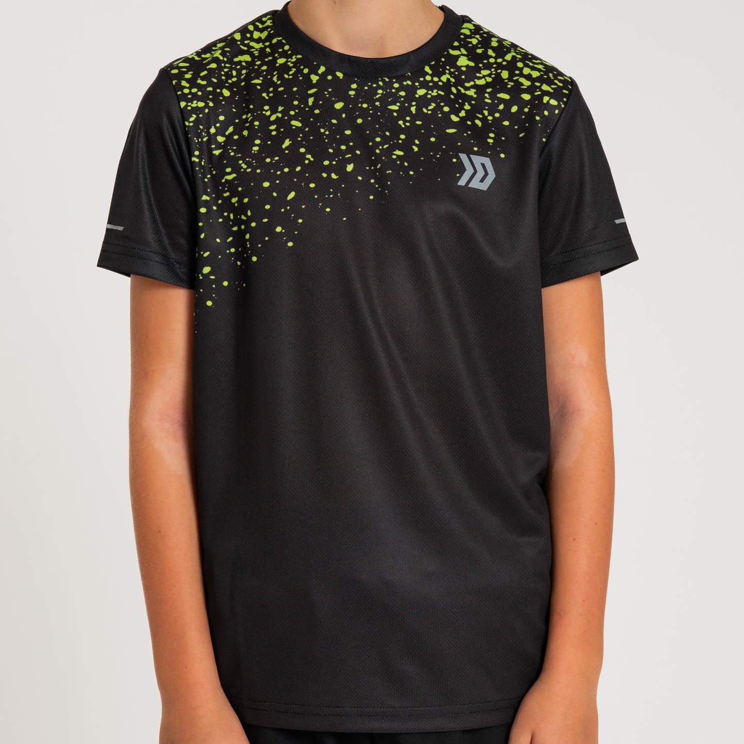 DASH Splatter Tee - Black / Neon (Junior)
