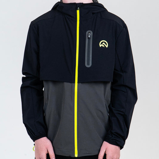 Flux Versatility & Performance - Jacket & Bottoms Set - Black / Neon (Junior)