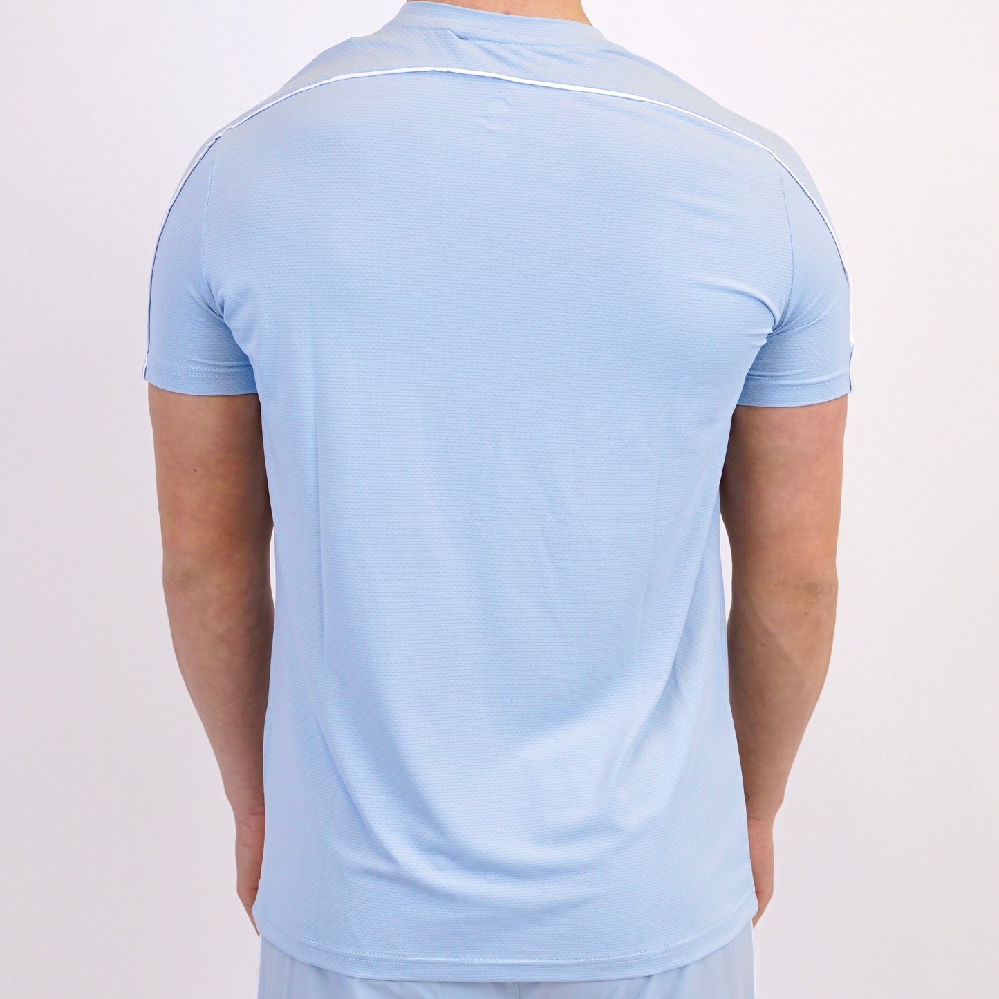 Gym King Core Piped Tee - Fresh Blue