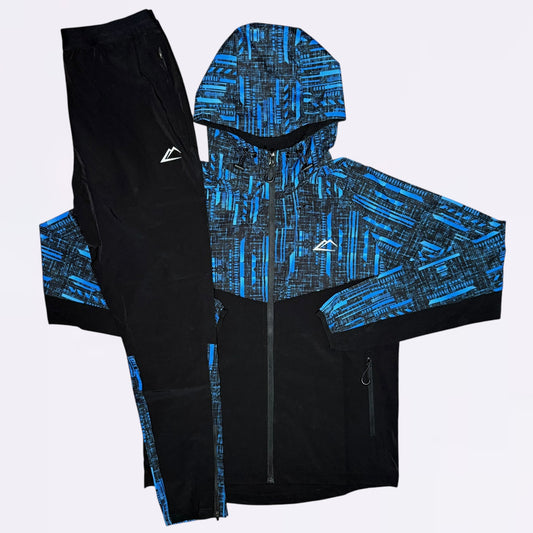 ActiveLine Digital Tracksuit - Black / Blue
