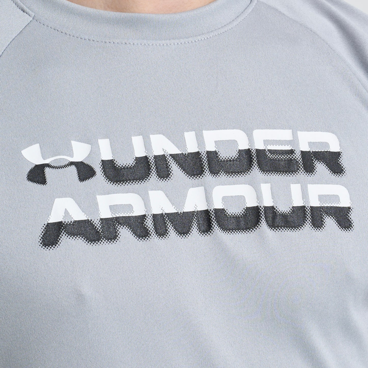 Under Armour Set - Tee & Shorts - Grey / Black (Junior)