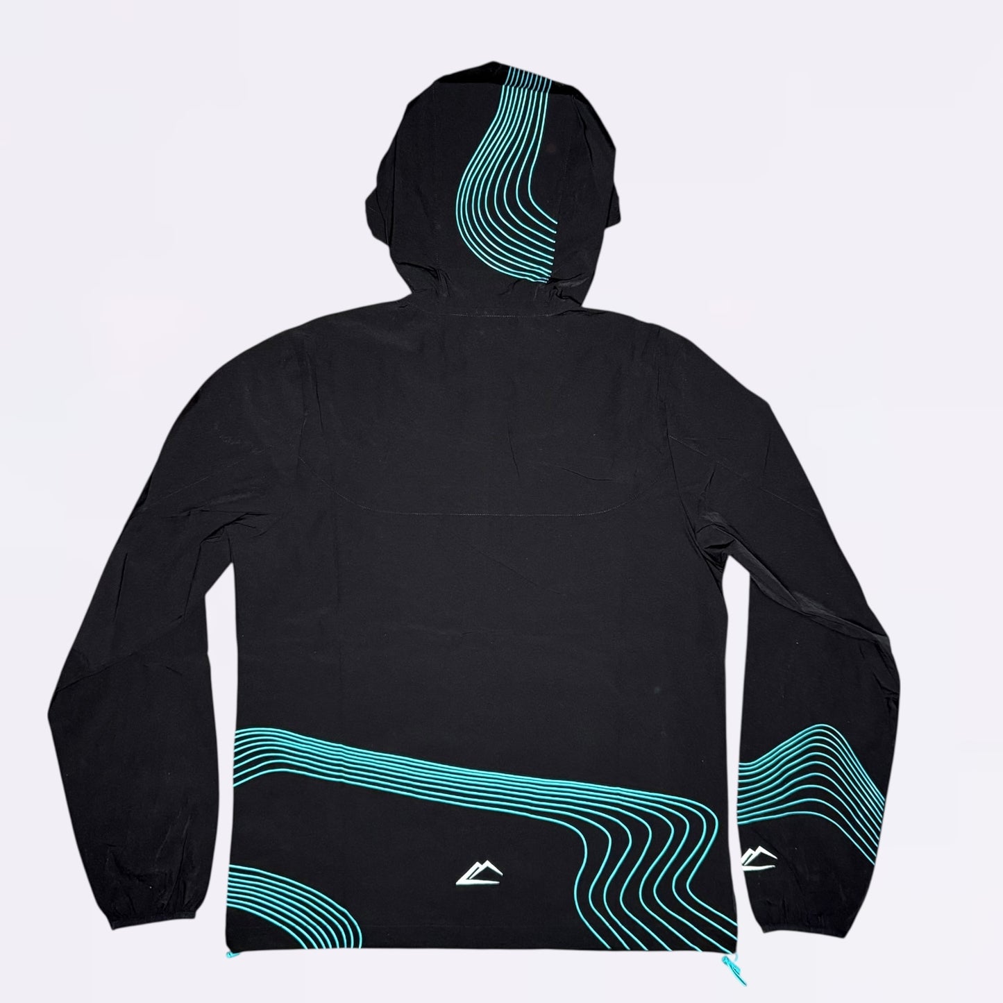 ActiveLine Wave Windrunner & Bottoms Set - Black / Turquoise