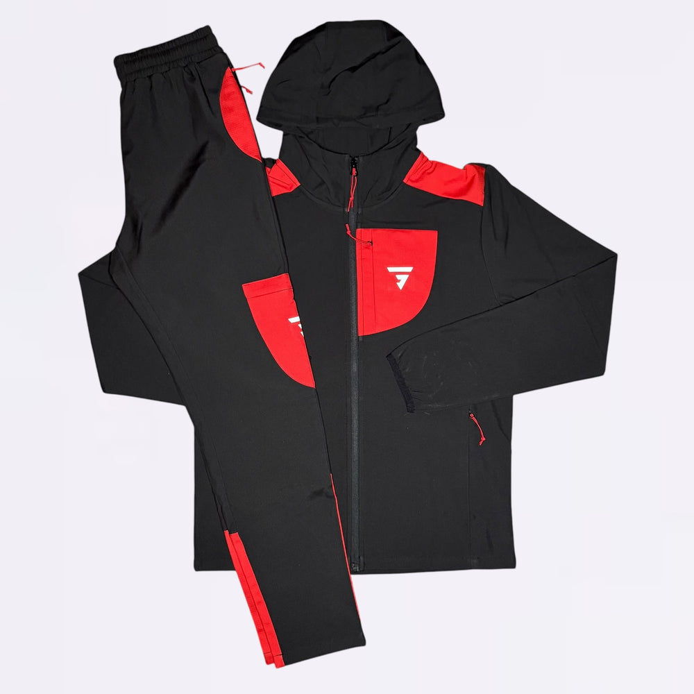 GRIID Aero Set - Jacket & Bottoms - Black / Red