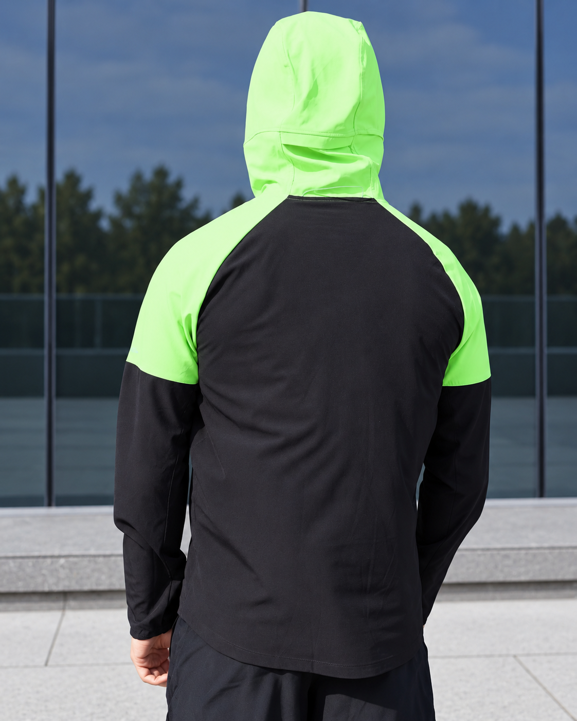 Nike Airmax Plus Windrunner 3 Piece Short Set - Neon / Black