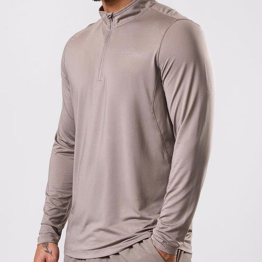 Gym King Energise Half Zip - Truffle