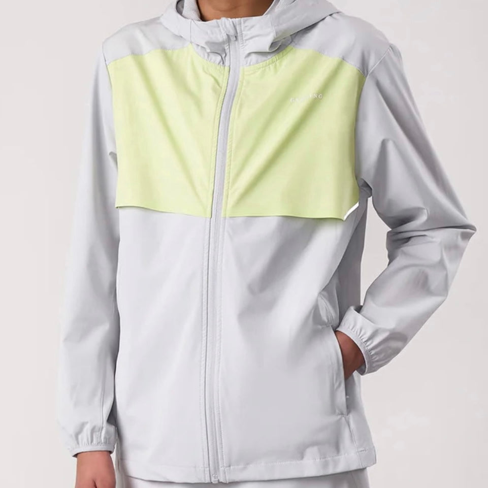 Gym King Advance Jacket - Lime / Grey (Junior)