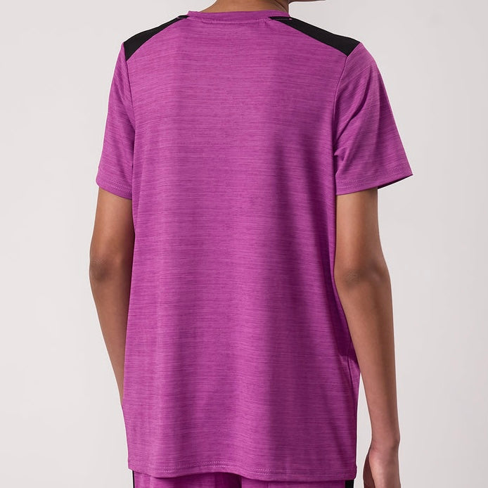 Gym King Vision Tee & Shorts Set  - Purple (Junior)