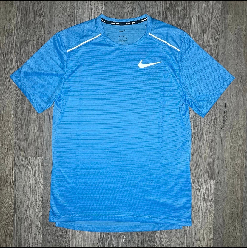 Nike Miler & Challenger Set - Tee & Shorts - University Blue / Black
