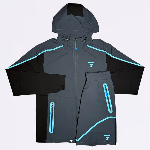 GRIID Reflect Windrunner & Shorts Set- Blue