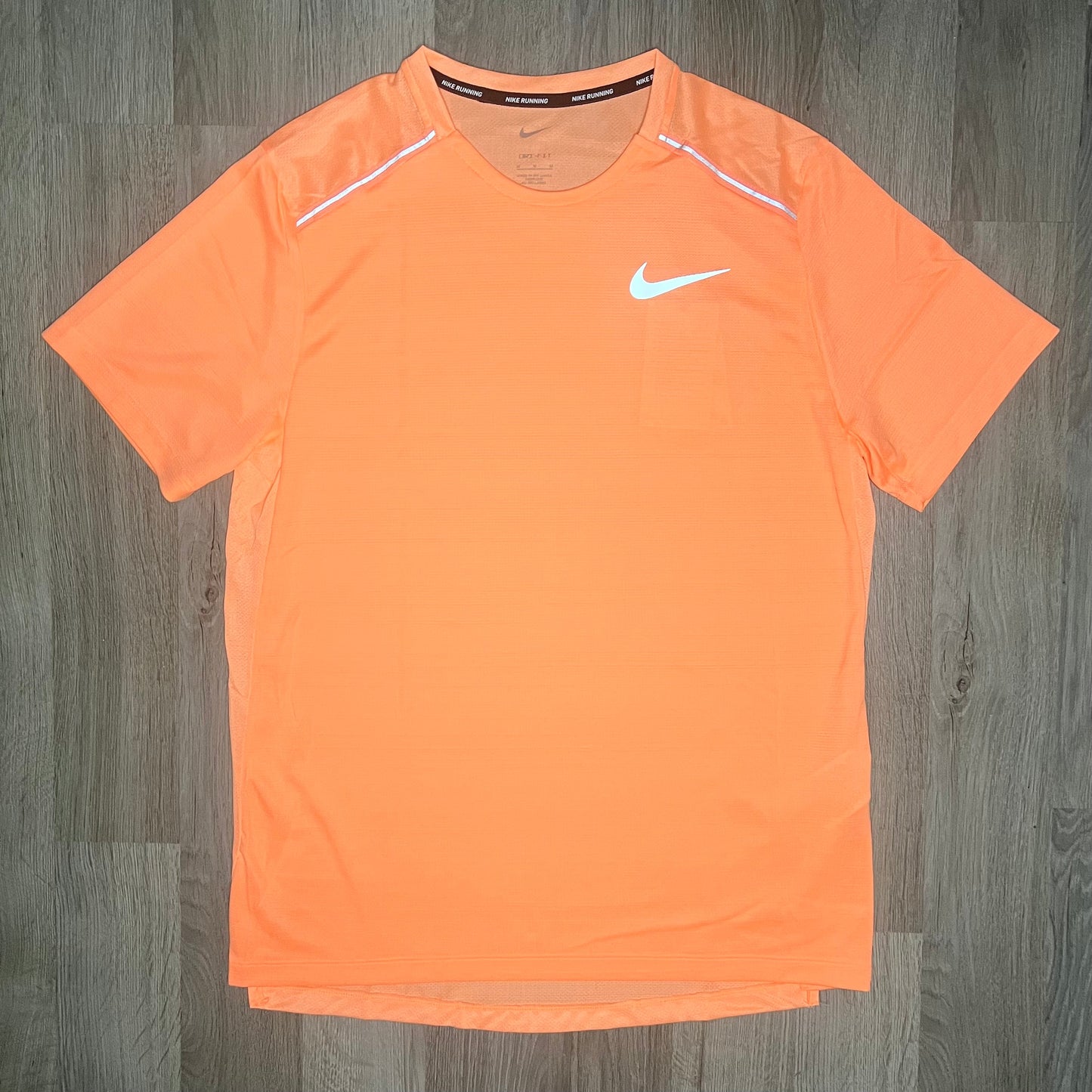 Nike Miler & Challenger Set - Tee & Shorts - Orange Pulse / Black