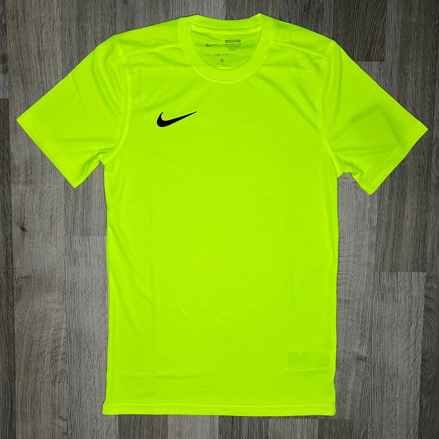 Nike Dri Fit Set - Tee & Shorts - Volt / Grey