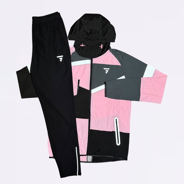 GRIID Panel Set - Windrunner & Bottoms -  Pink Foam / Black