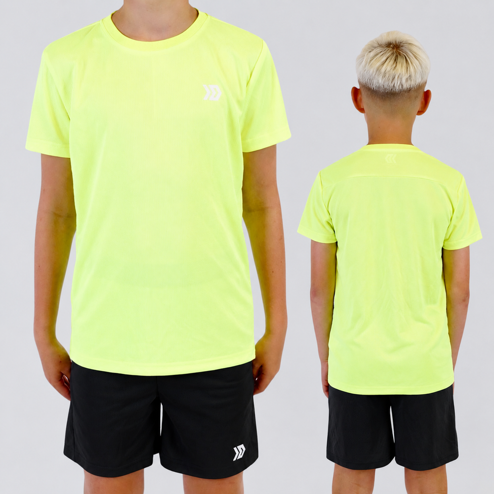 DASH Active Tee & Short Set - Volt / Black (Junior)