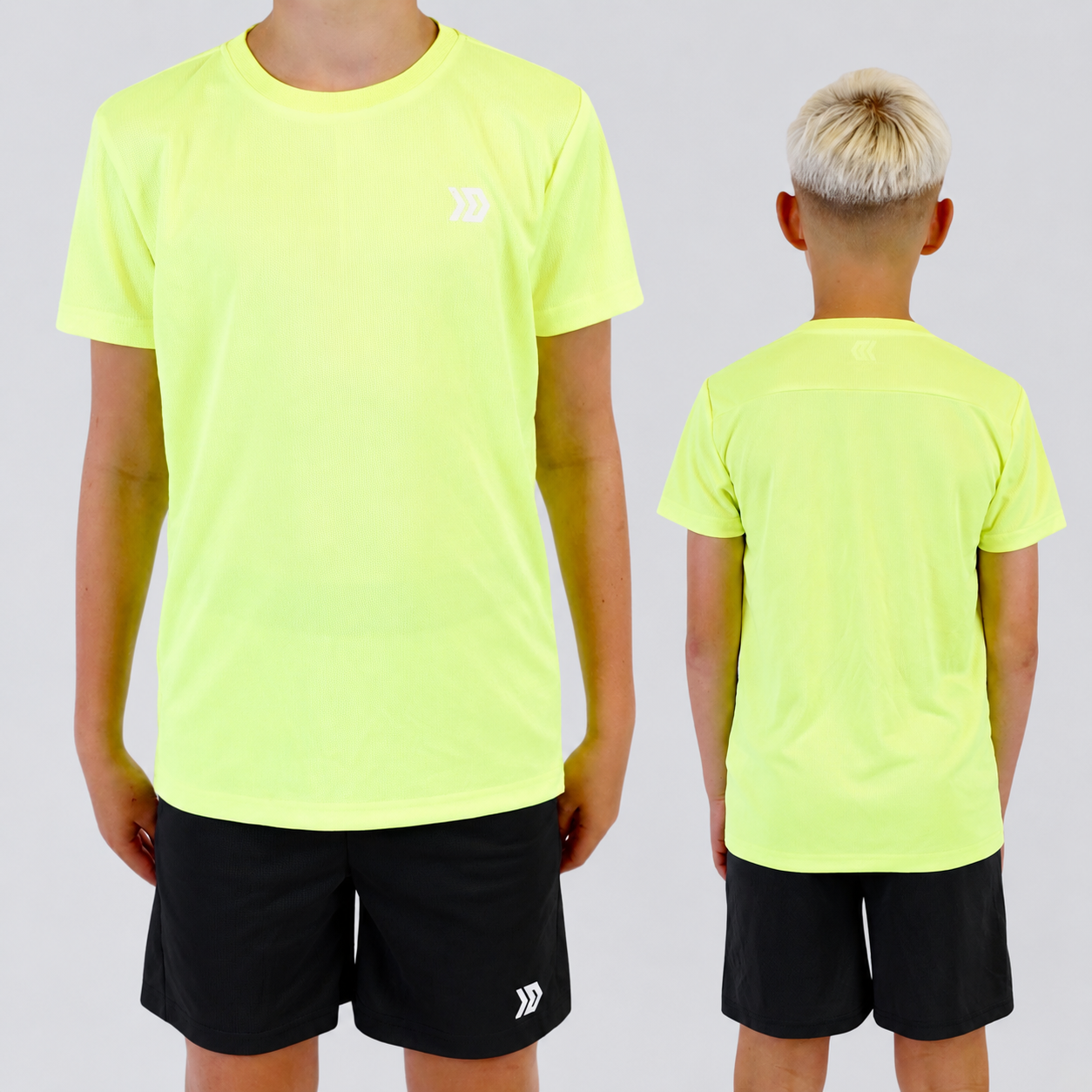 DASH Active Tee & Short Set - Volt / Black (Junior)