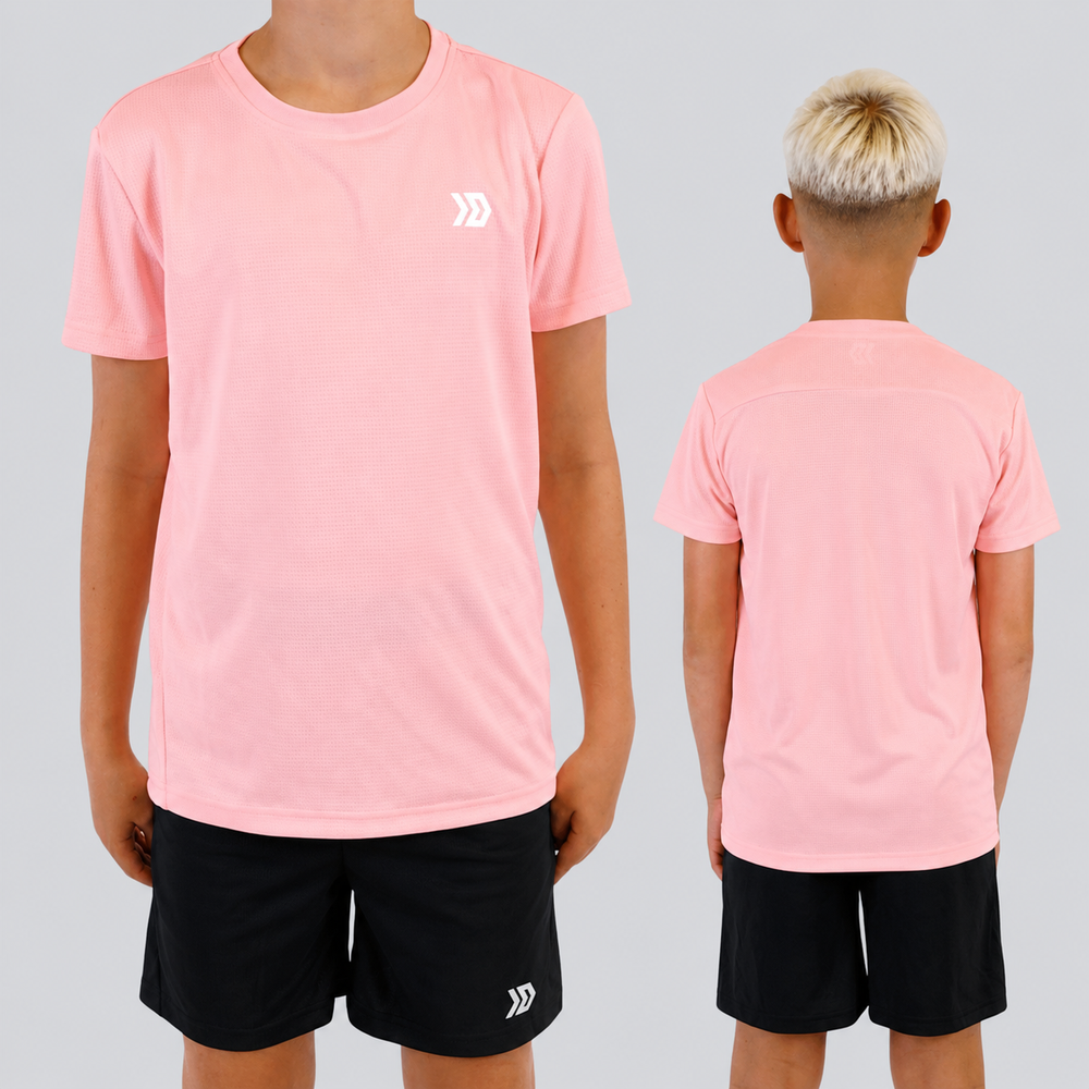 DASH Active Tee & Short Set - Pink Foam / Black (Junior)