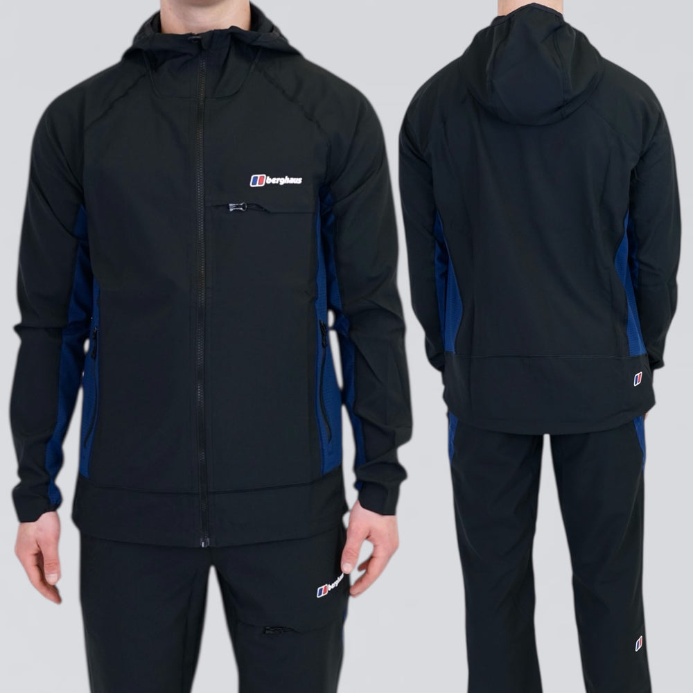 Berghaus Wavertree Jacket & Bottoms Set - Black / Blue