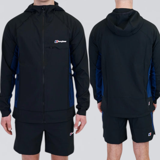 Berghaus Wavertree Jacket & Shorts Set - Black / Blue