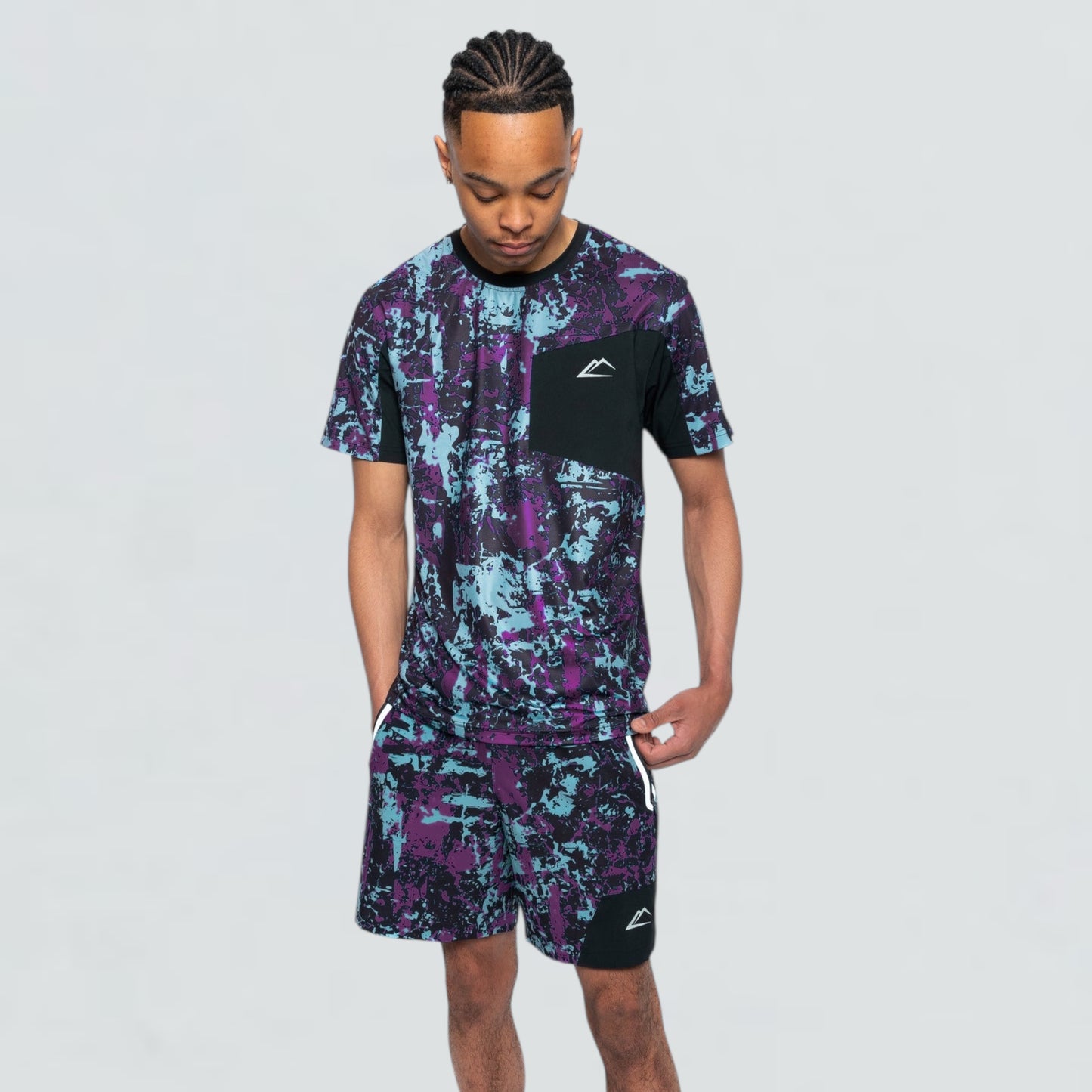 ActiveLine Colorado Tee & Shorts Set - Purple