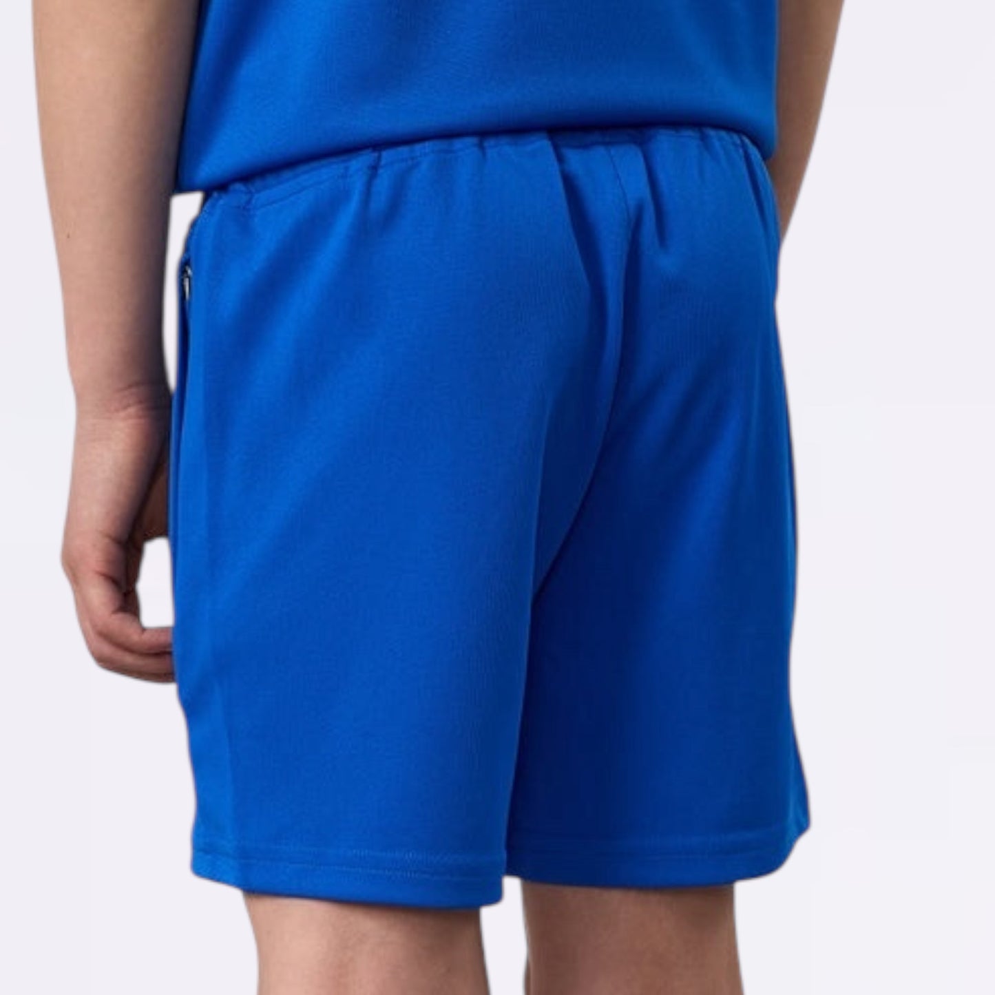 Gym King Poly Tee & Shorts Set  - Sonic Blue (Junior)