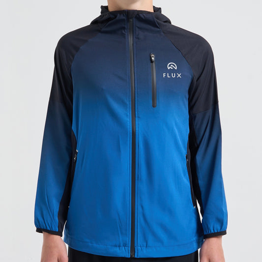 Flux Gradient & Performance Set - Jacket & Shorts - Blue / Black (Junior)