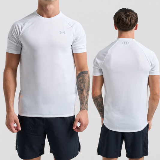 Under Armour Tech & Speed Stride Set - Tee & Shorts - White / Black