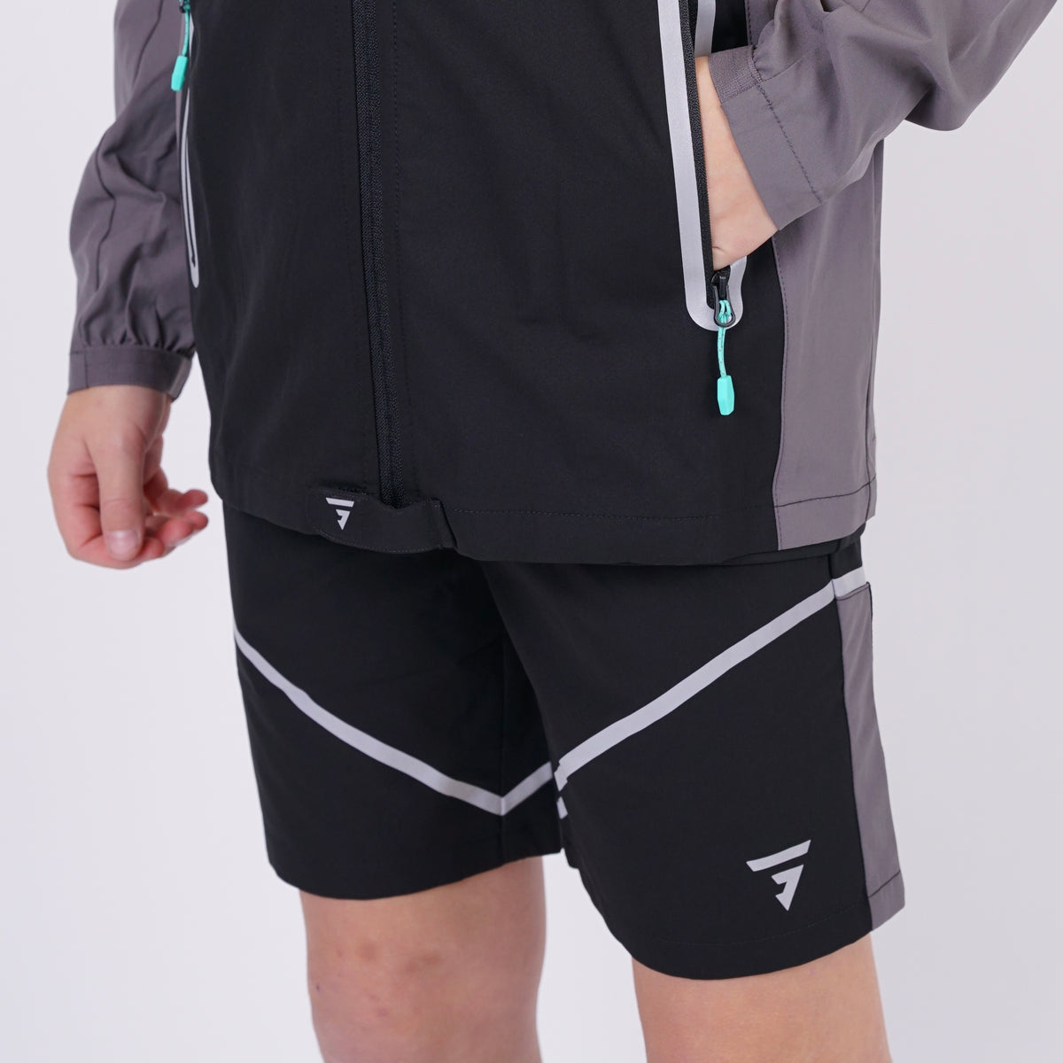 GRIID 3 Piece Reflect Set - Black / Aqua (Junior)