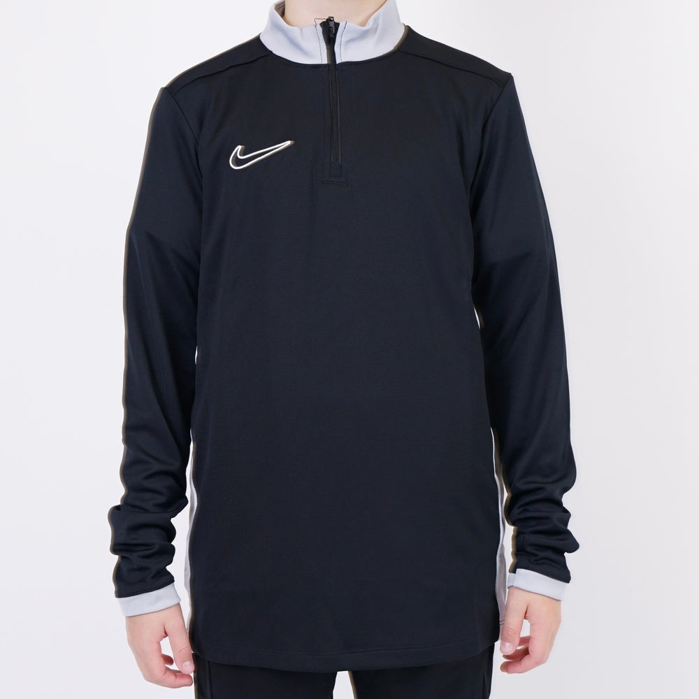 Nike Academy Drill Half Zip - Black / White  (Junior)
