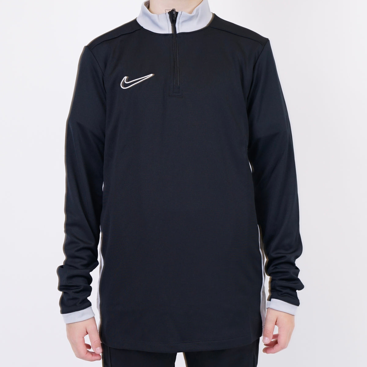 Nike Academy Drill Half Zip - Black / White  (Junior)