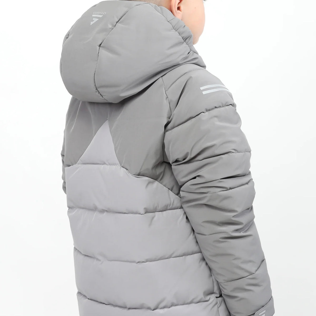 GRIID Peak Puffer Jacket - Grey (Junior)