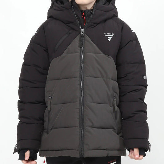 GRIID Peak Puffer Jacket - Black (Junior)