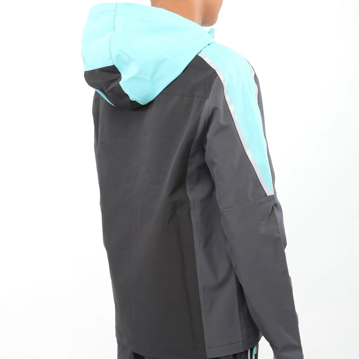 GRIID Reflect Set - Jacket & Bottoms - Black / Aqua (Junior)