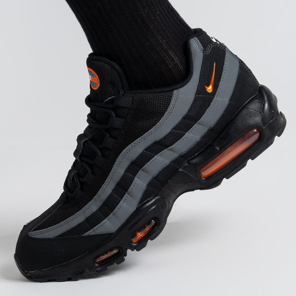 Nike Air Max 95 Black Orange Jewel Swoosh