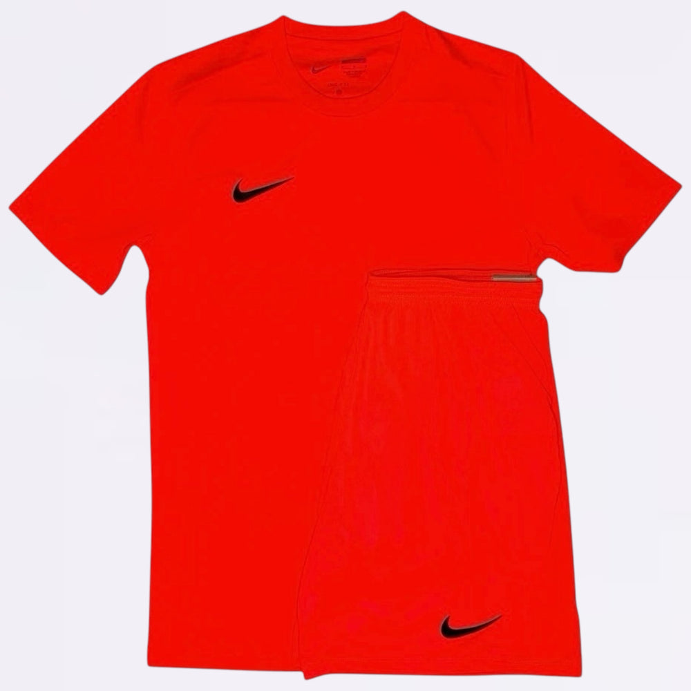 Nike Dri Fit Set - Tee & Shorts - Crimson Red