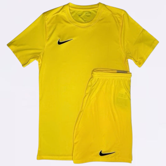 Nike Dri Fit Set - Tee & Shorts - Yellow