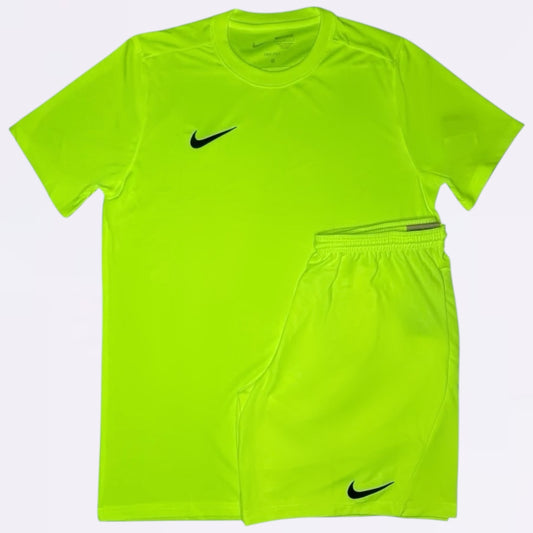 Nike Dri Fit Set - Tee & Shorts - Volt