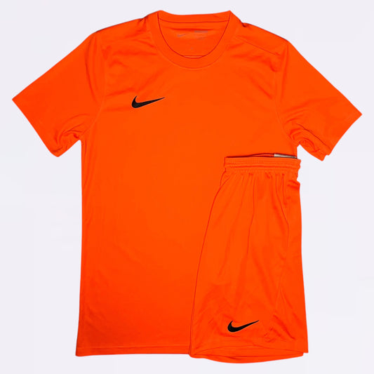 Nike Dri Fit Set - Tee & Shorts - Orange (Junior)