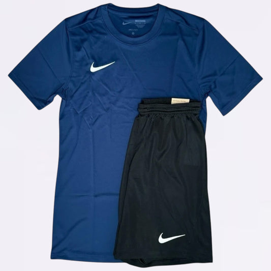 Nike Dri Fit Set - Tee & Shorts - Navy / Black