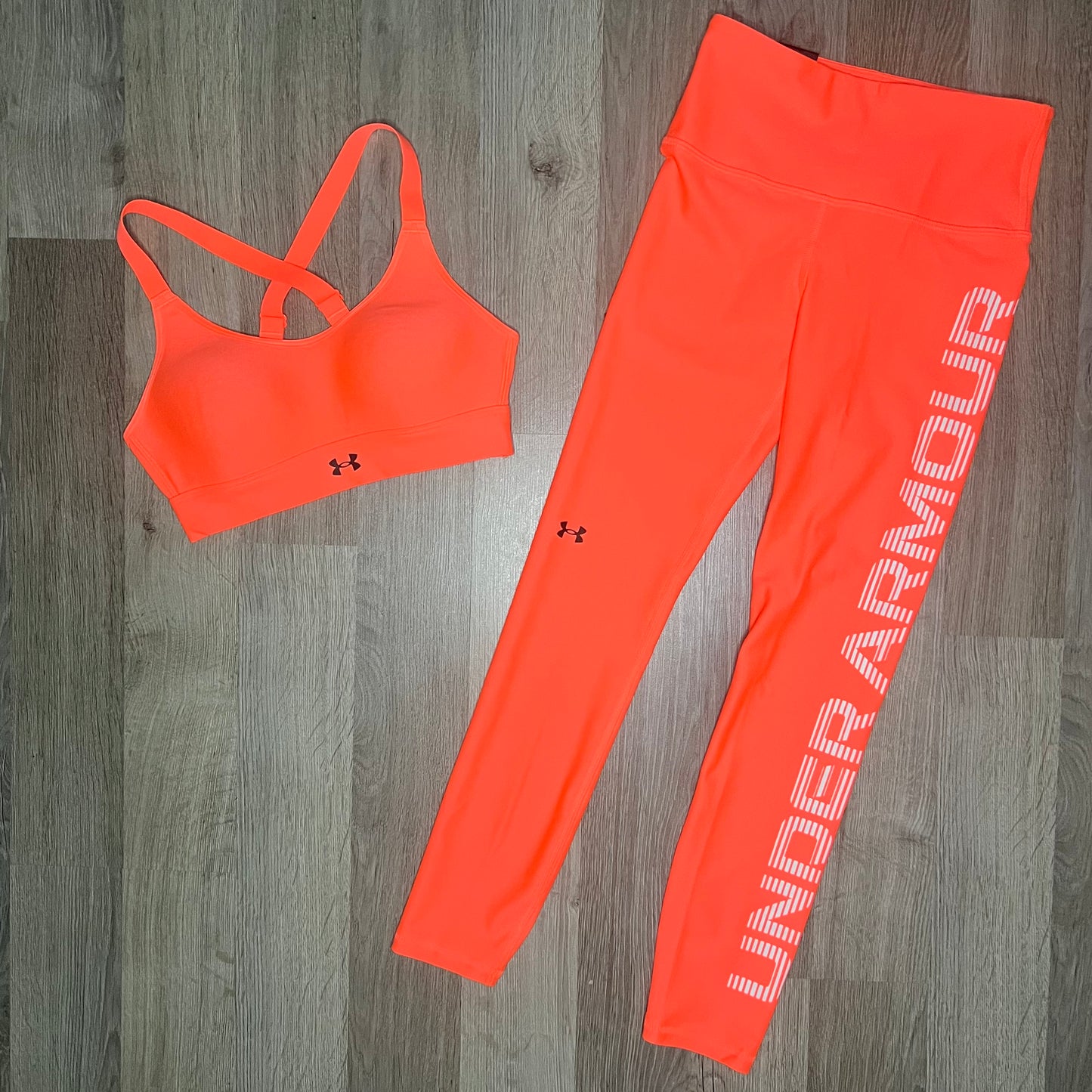 Under armour sales orange leggings