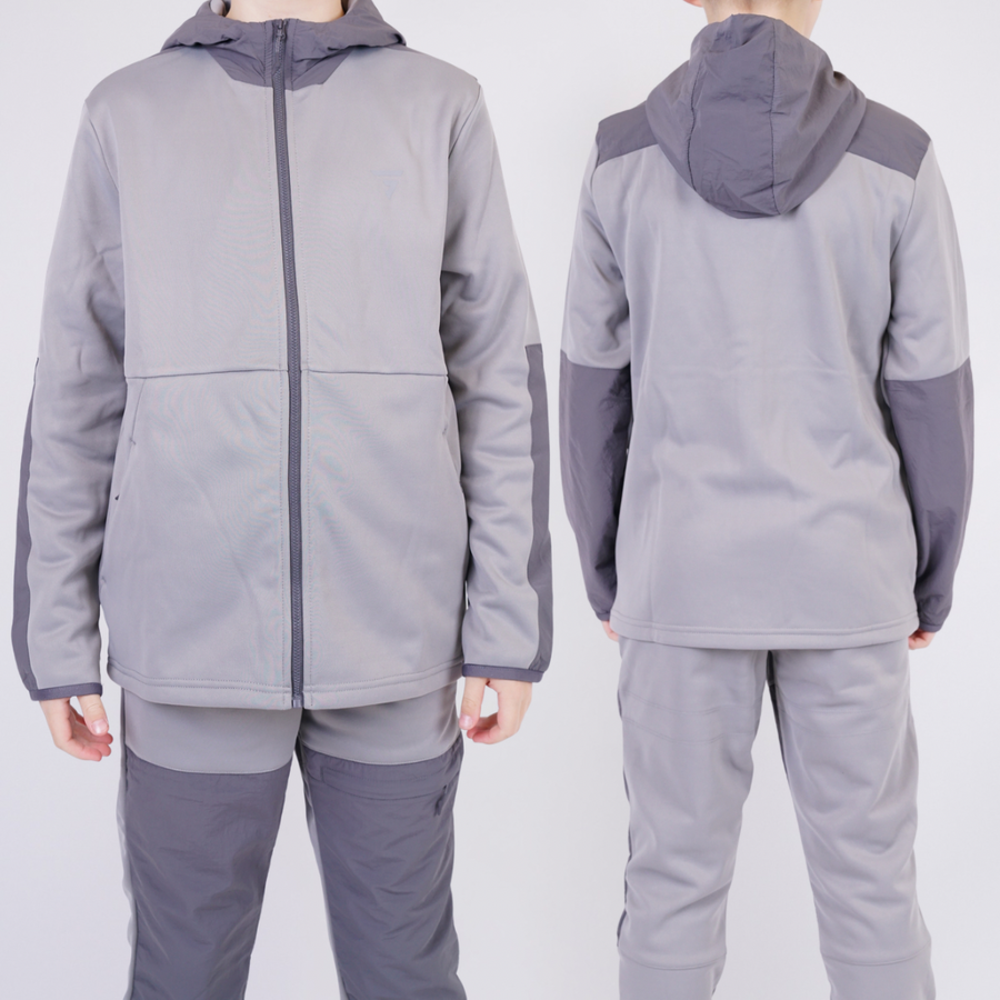 Griid Cushy Set - Jacket & Bottoms - Light Grey (Junior)