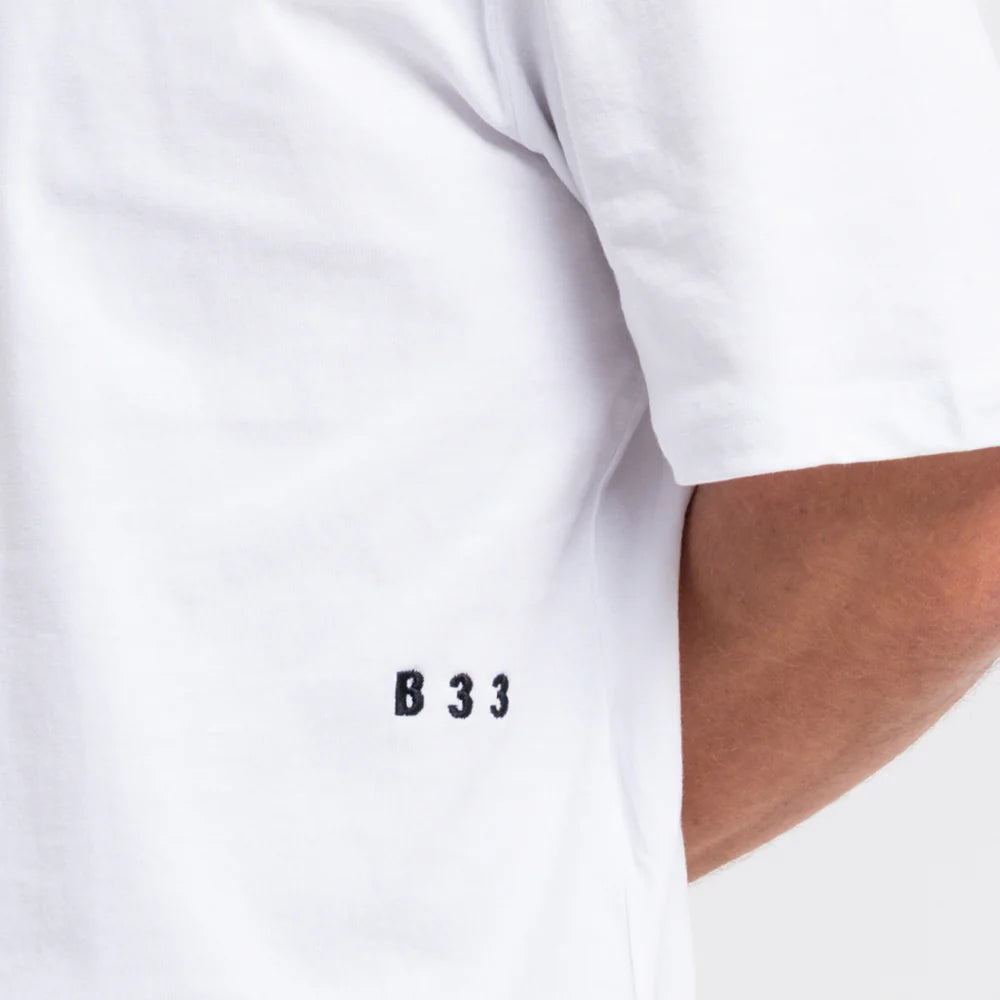 Bee Inspired Initial Tee - White