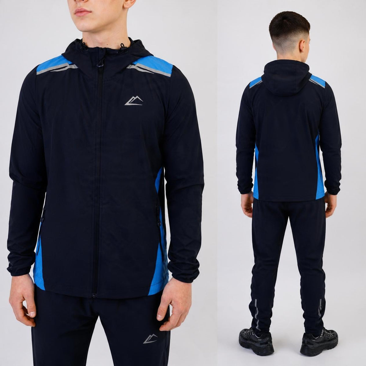 ActiveLine Tempo Jacket & Bottoms Set Navy (Junior) on junior model