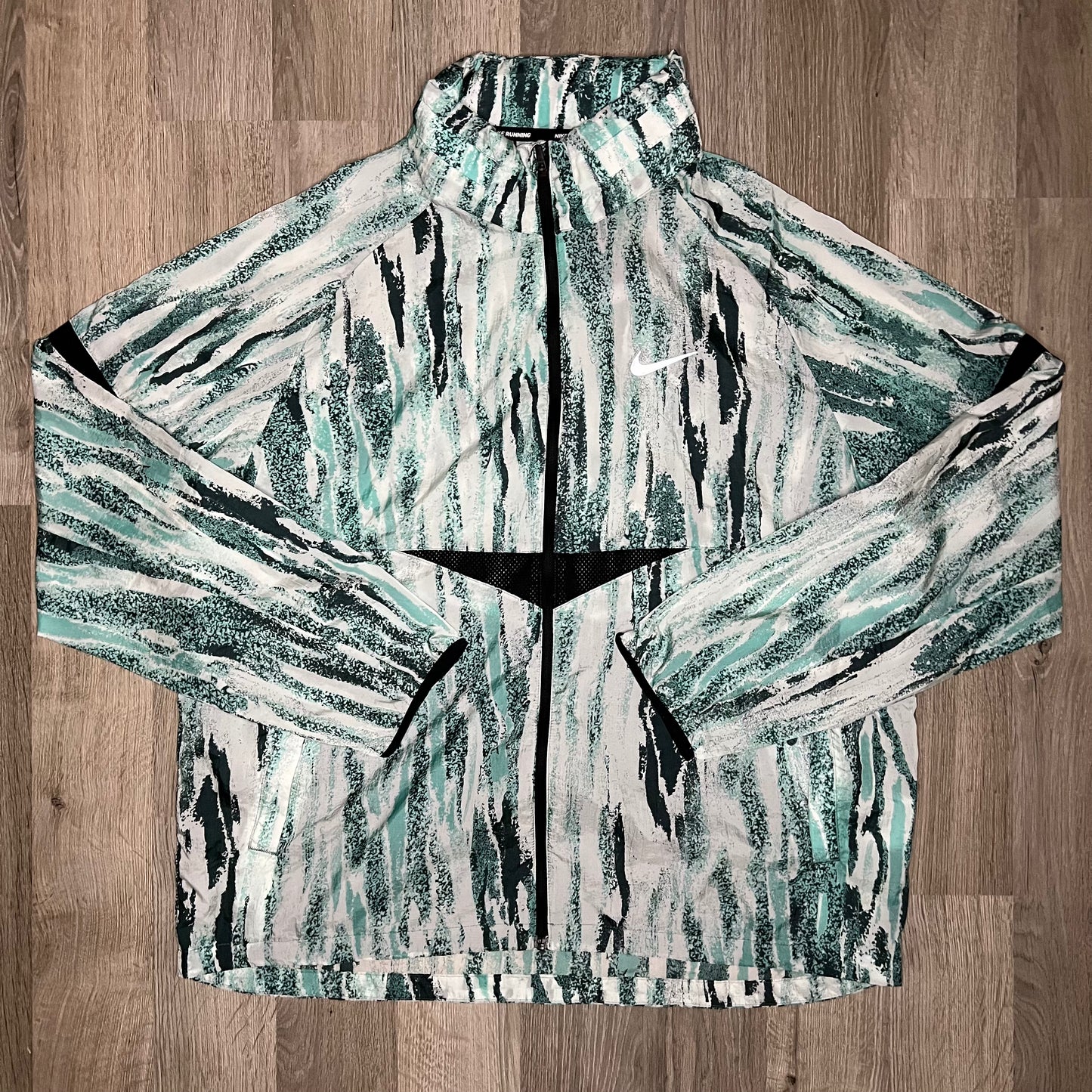 Nike top aqua windbreaker